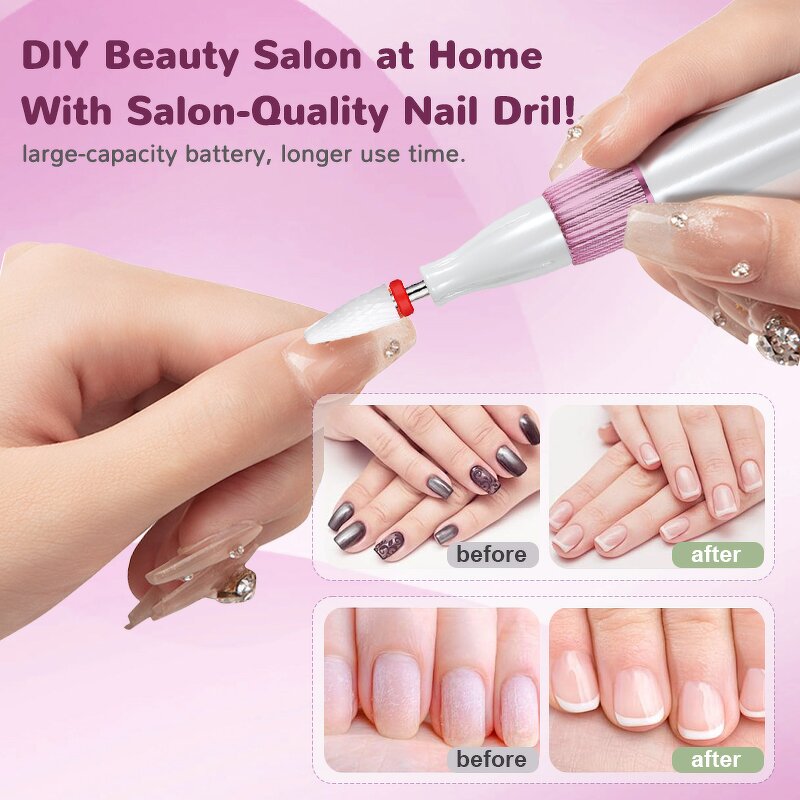 Nail Drill Machine Manufacturer - High Quality Rechargeable Brush Portable Desktop 15000 Rpm E File