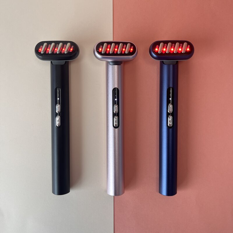 Facial Wand Manufacturer - New Arrival 4 in 1 Magic 650nm Anti-aging EMS Red Light Therapy