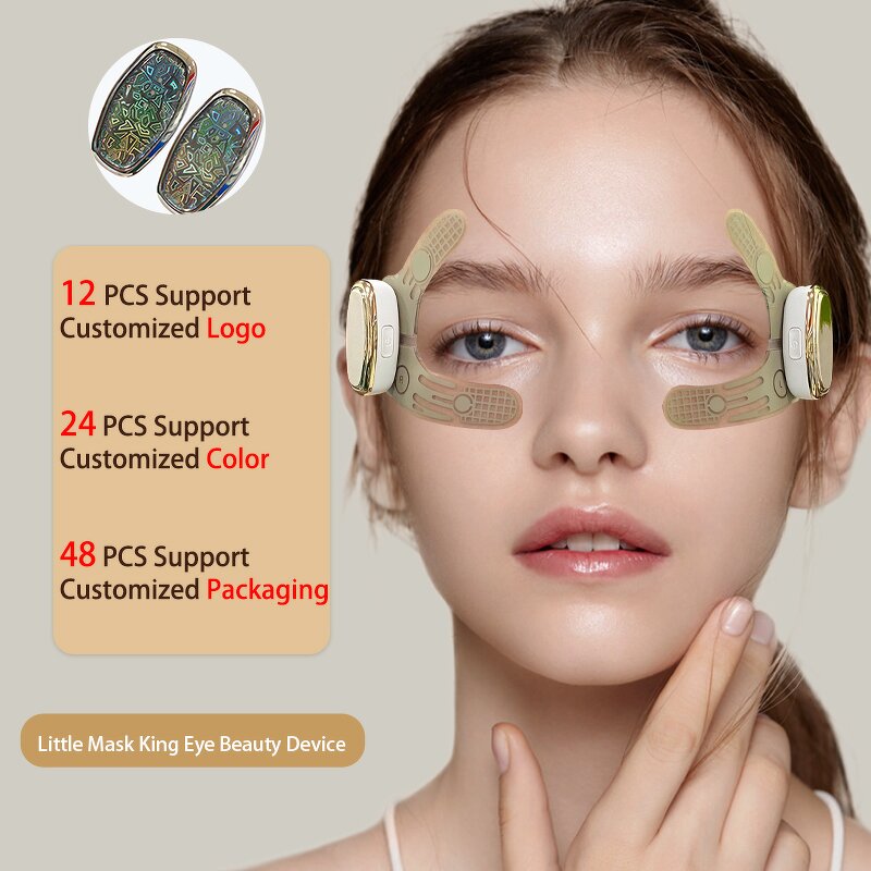 Eye Massage Device Manufacturer - New Mini Hand Free for Dark Circles Eye Bag Removal EMS