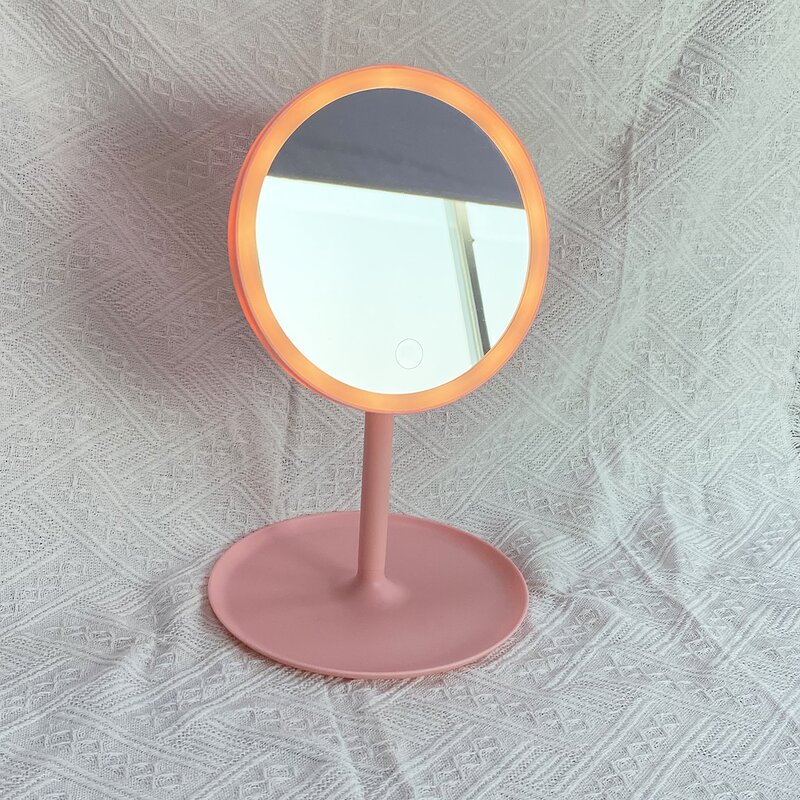 Makeup Mirror Manufacturer - Cheap Rotatable Cosmetic LED Round with 3 Lights Control