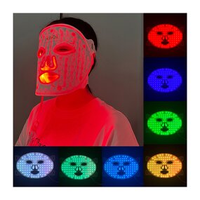 LED Face Mask Manufacturer - Skin Care 7 Colors 830nm 630nm Silicone Facial Light Therapy