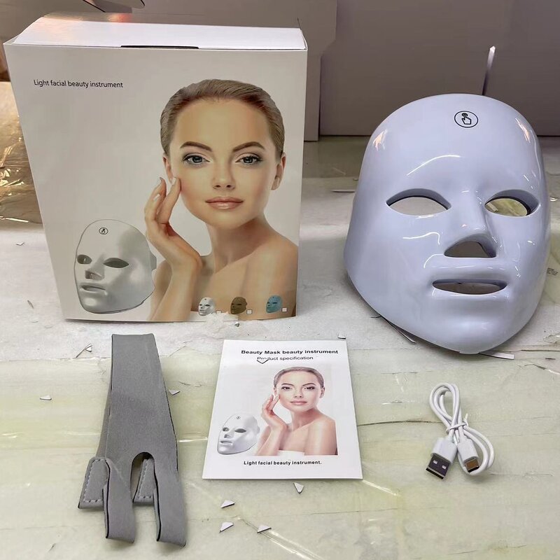 LED Red Light Therapy Mask Manufacturer - Korean Portable for Face Neck Chest 655nm Home Use