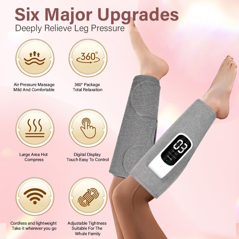Leg Massager Manufacturer - Wireless Air Compression Calf Machine Vibration for Pain Relief
