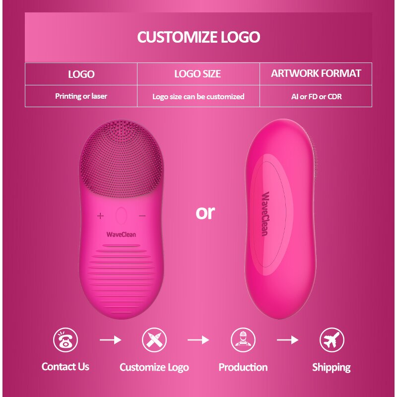 Facial Brush Manufacturer - Silicon Vibration Deep Cleaning Soft Clean USB Rechargeable