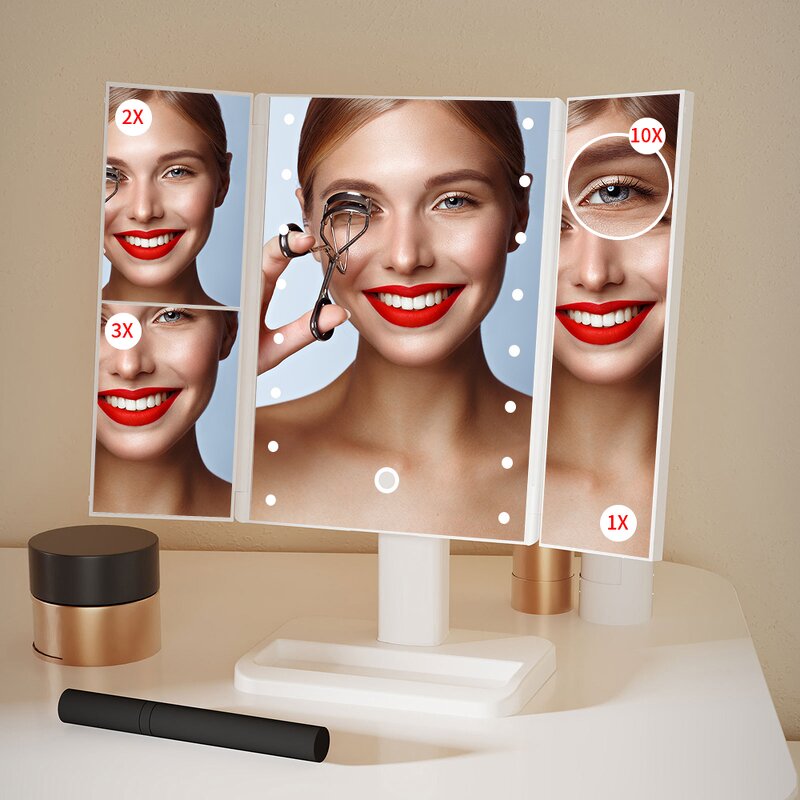 Makeup Mirror Manufacturer - Foldable with LED Light Gift for Women