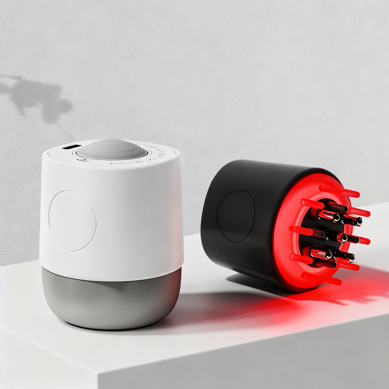 Scalp Massager Manufacturer - 2 in 1 Electric Hair Growth Oil Applicator Metal Roller Ball