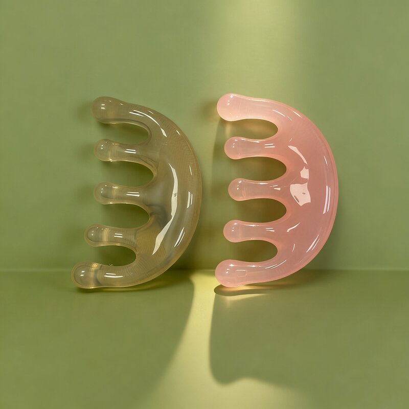 Head Massage Comb Manufacturer - Hot Selling Handheld Resin Scalp and Neck Gua Sha