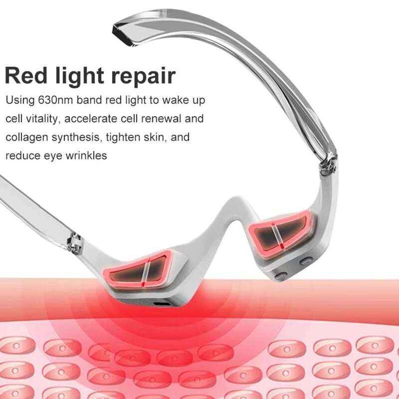 Eye Massager Manufacturer - OEM ABS LED Red Light Therapy EMS Handheld Anti-Aging for Home