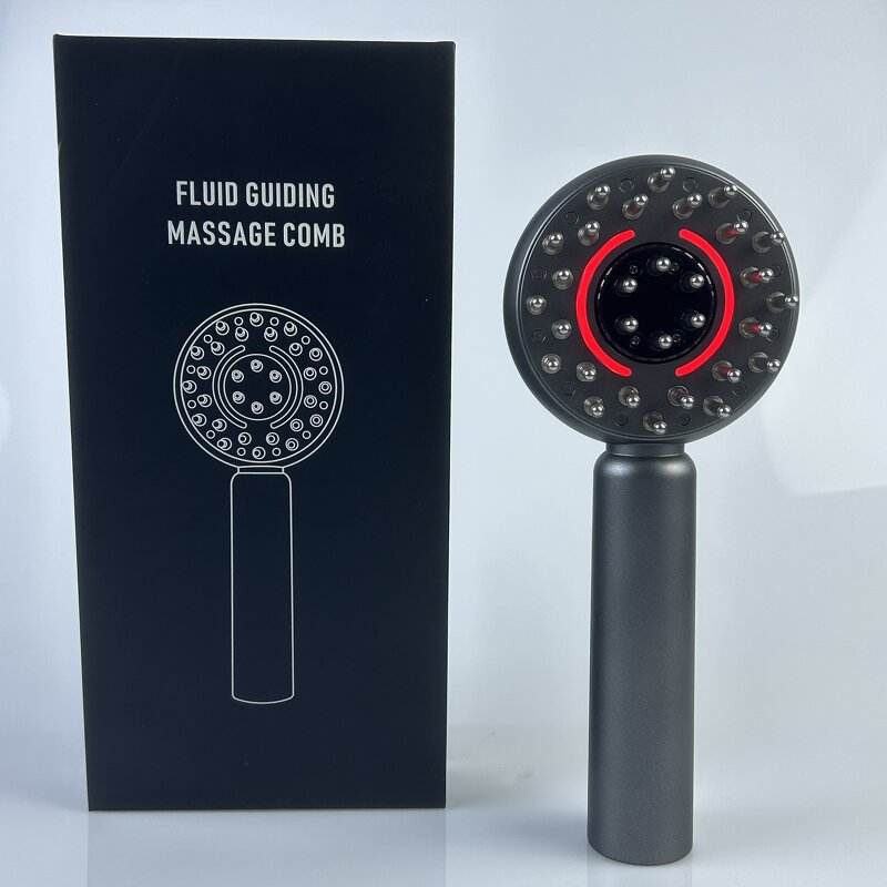 Scalp Massage Comb Manufacturer - Multi-Purpose Micro-Current Red and Blue Light Therapy for Hair Care