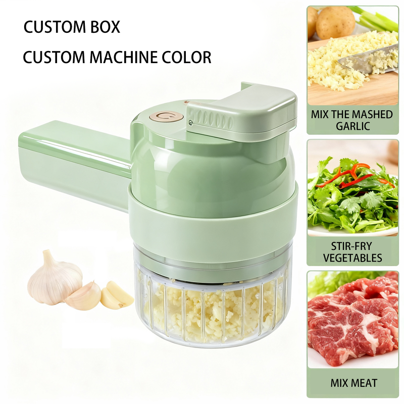 Slicing Machine Manufacturer - Home Kitchen Assistant Charging Handheld Garlic Chili Pepper Cooking Tool