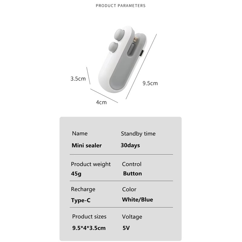 Food Sealer Manufacturer - Small USB Portable Heating Cutting Plastic Packaging OEM Custom