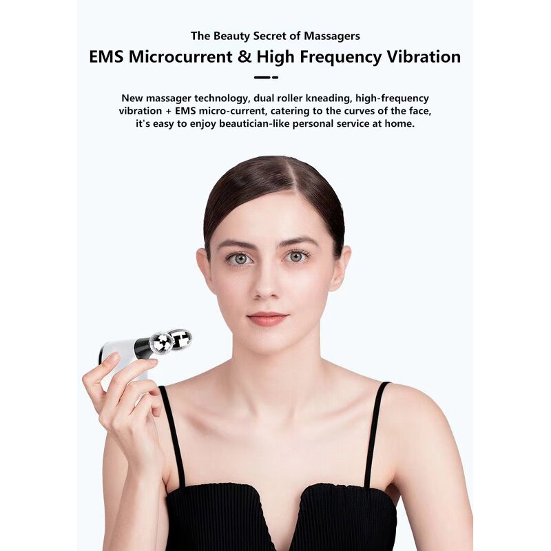 Face Neck Lifting Massager Manufacturer - Wholesale EMS Dual Roller Beauty Relaxation Device