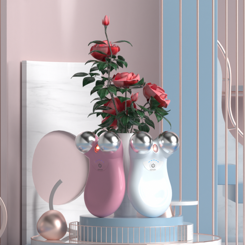 Facial Massager Manufacturer - EMS Ion Microcurrent V-Shape for Double Chin Removal Firming