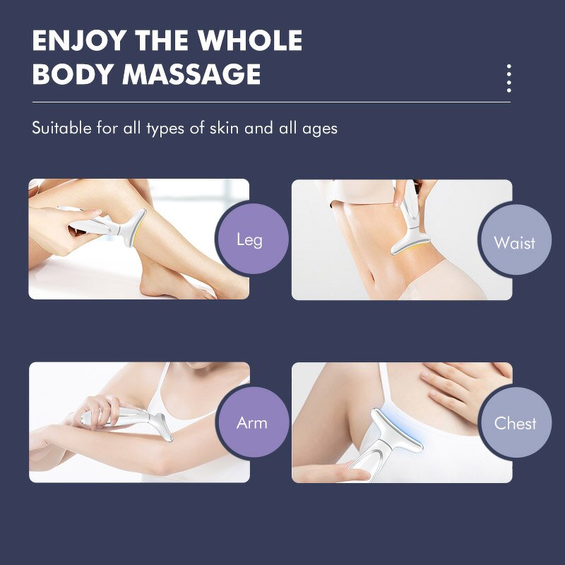 Face and Neck Lifting Massager Manufacturer - Hot Beauty Product 4 Colors Led Light Anti Aging