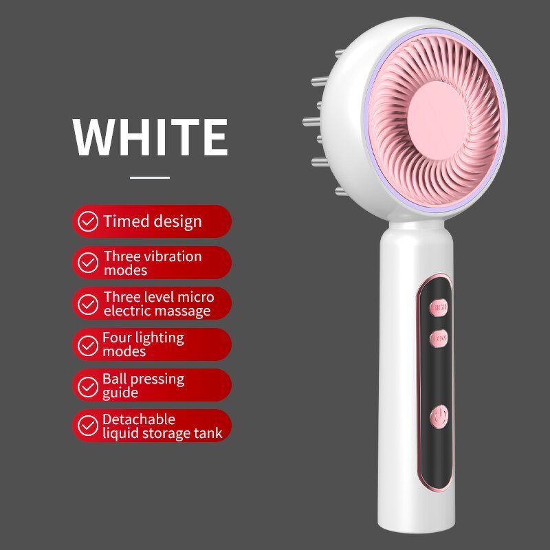 Scalp Massager Tool Manufacturer - 2024 New Trending Electric Head Comb Led Blue Red Light