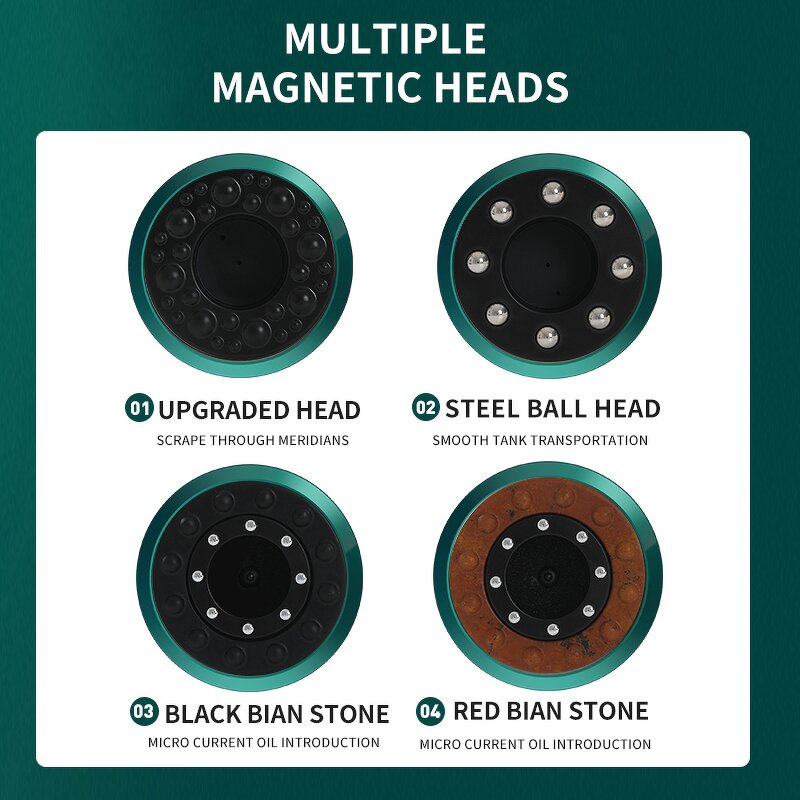 Electric Guasha Massager Manufacturer - Slimming Vacuum Cupping Black Bianstone with 12-stage Heating