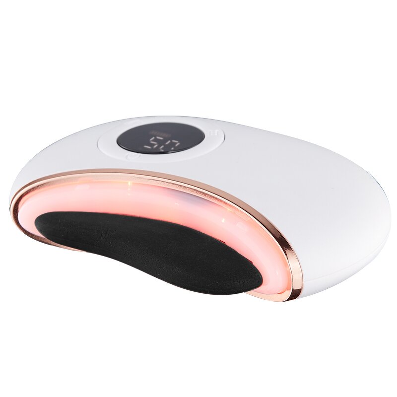 Electric Stone Needle Guasha Manufacturer - Usb Rechargeable Handheld Portable Body Back Care White
