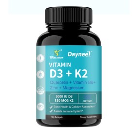 Vitamin D3 K2 Softgel Manufacturer - Quercetin B6 Zinc Magnesium COQ 10 Capsules