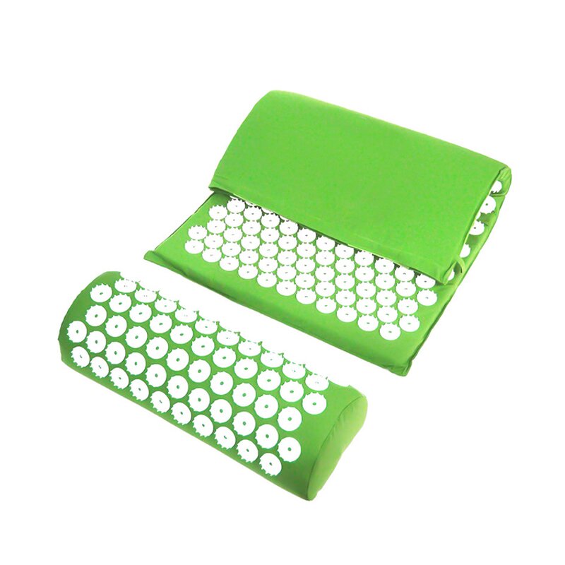 Shakti Acupressure Set - Massage Yoga Mat and Pillow Back Stress Relief Muscle Tool