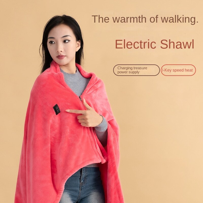 USB Heated Blanket - Home Electric 3 Heat Levels Wearable Custom Logo Thermal Tool