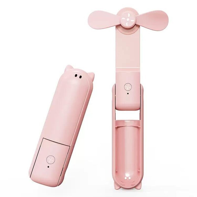 Travel Handheld Fan - Portable Outdoor USB Rechargeable Power Bank Folding Small Tool