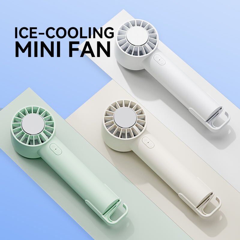Adjustable Cooling Fan - Handheld High Speed USB Rechargeable Ice Cooling Office Tool