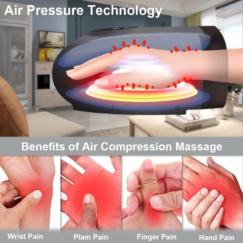 Air Compression Hand Massager - Wholesale Palm Health Shiatsu Vibrator Machine Tool