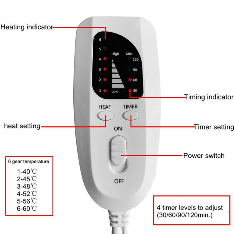 Weighted Heating Pad - YOUMAY Body Warmer Massage Weighted Thermal Relief Tool