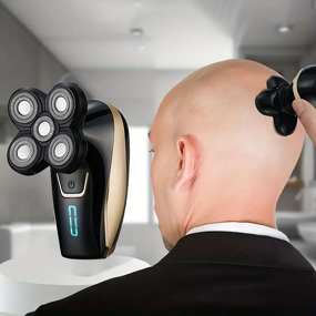 5D Rotary Shaver - Rechargeable Men Wet Dry Waterproof Head Shavers for Bald Men