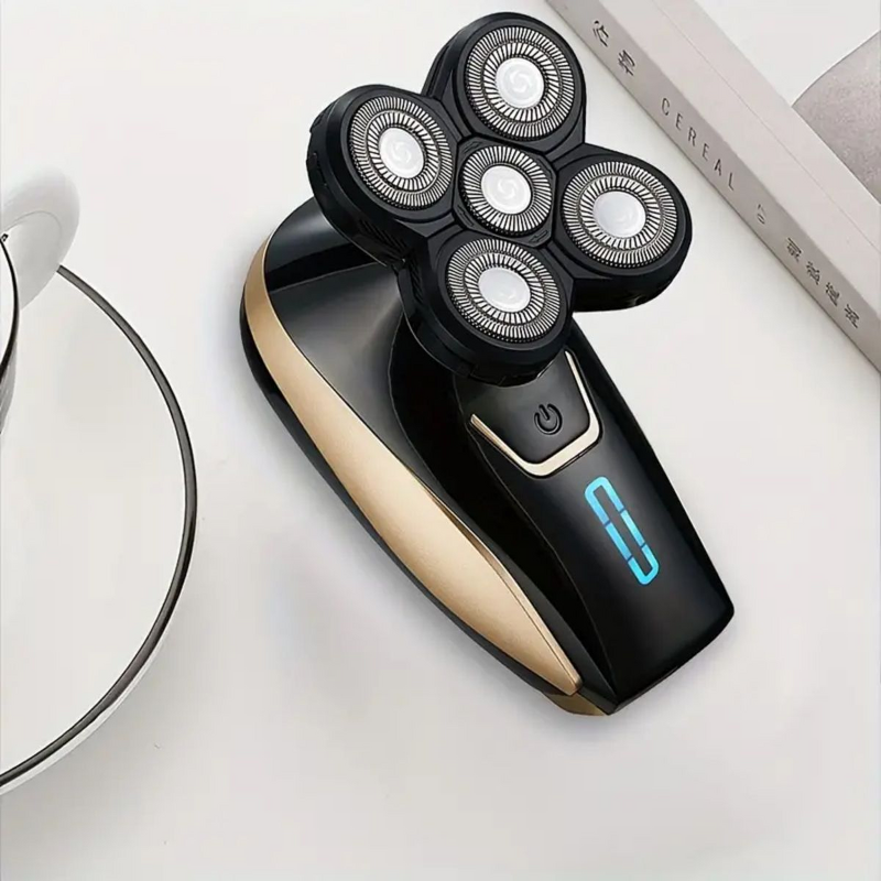 5D Head Shaver - Youmay Men Cordless Wet Dry Waterproof Rotary Blades Bald Head Tool