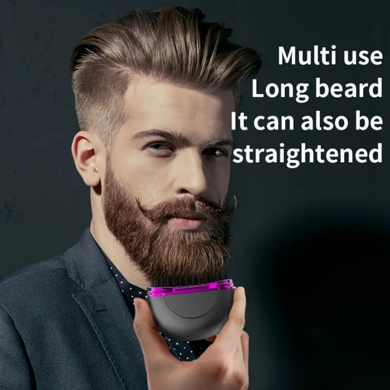 Mini Hair Straightener - Portable Cordless Brush Wireless Straightening Styling Tool