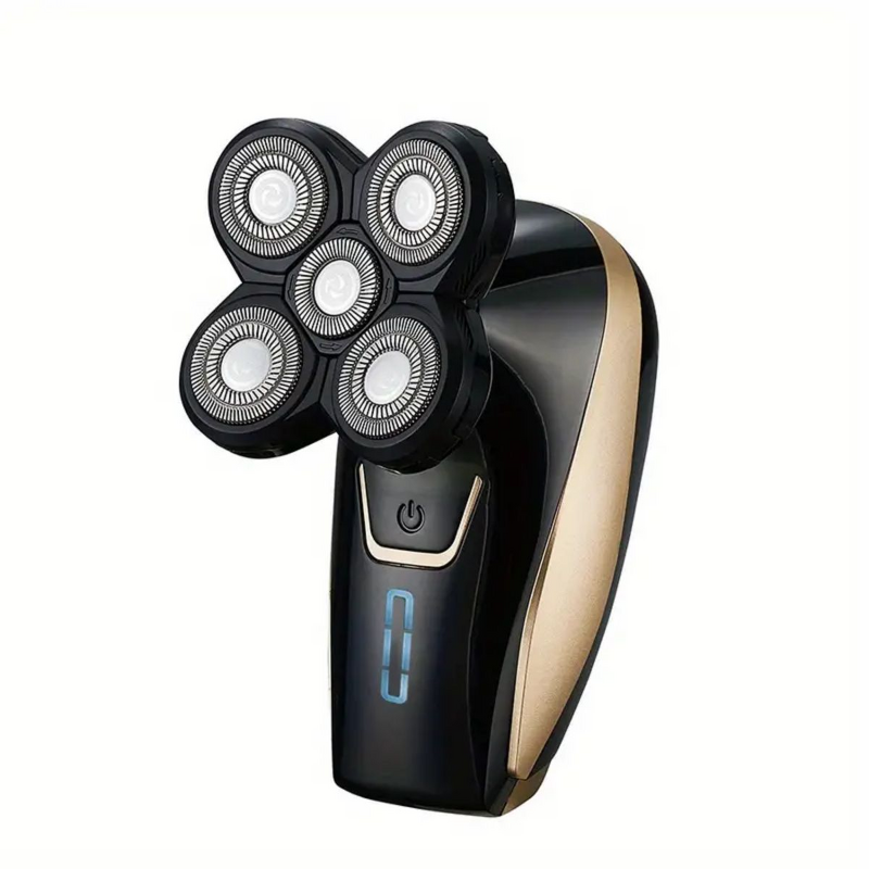 5D Rotary Shaver - Rechargeable Men Wet Dry Waterproof Head Shavers for Bald Men