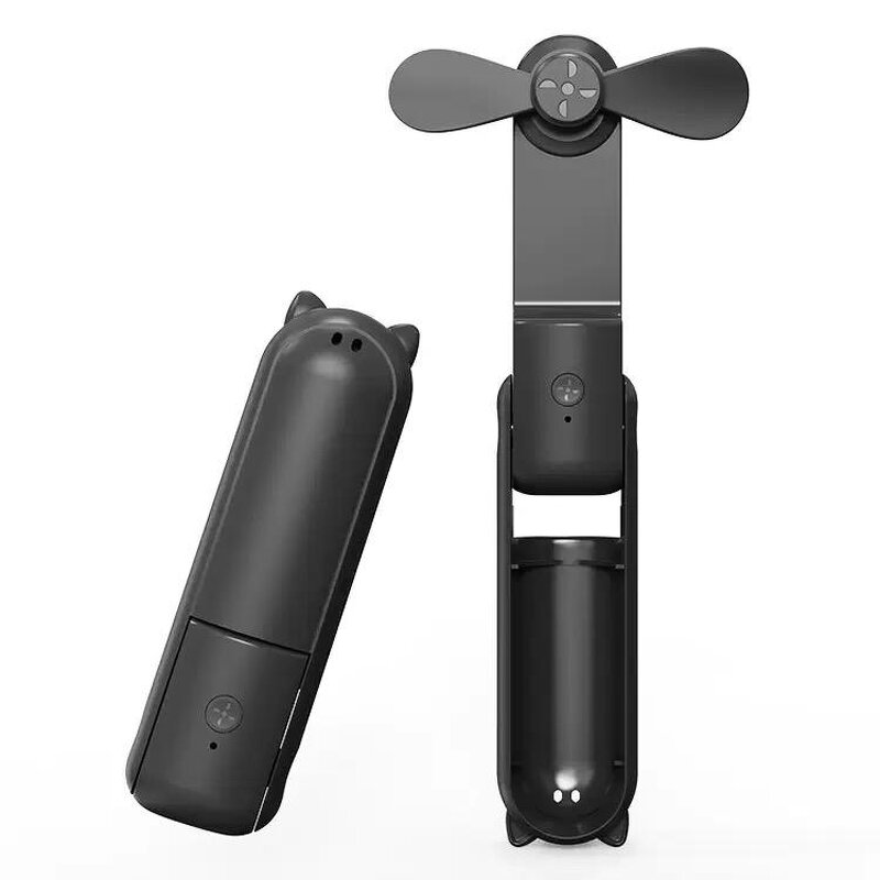 Travel Handheld Fan - Portable Outdoor USB Rechargeable Power Bank Folding Small Tool