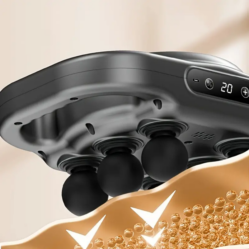 Wireless Fascia Gun - Relax Six Head High Frequency Whole Body Home Massage Tool