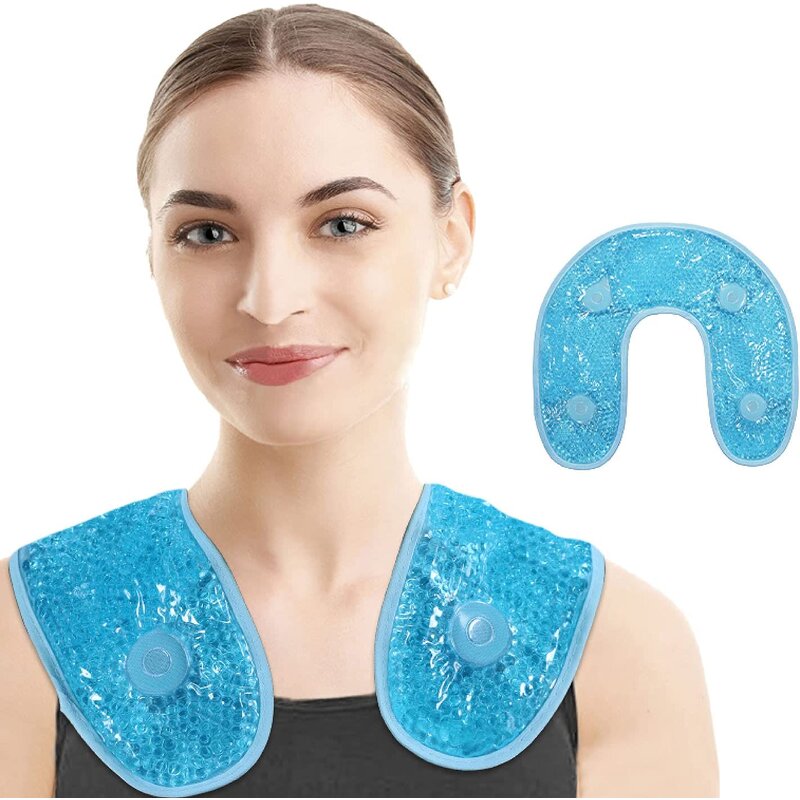 Cooling Neck Wrap - Wearable Portable Reusable Summer Heat Relief Therapy Tool