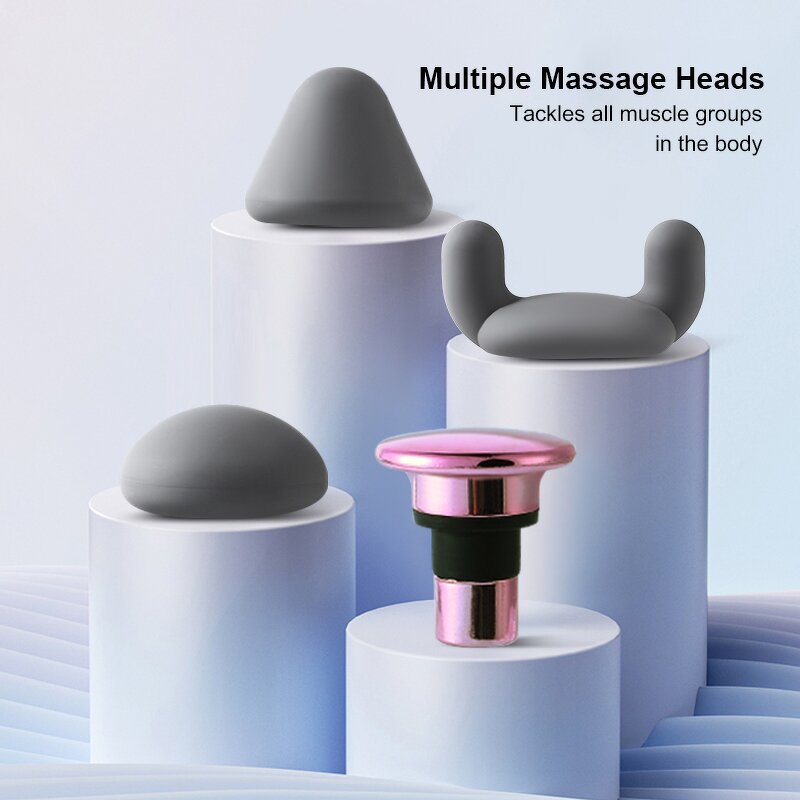 Mini Brushless Massage Gun - Portable LCD Cordless Aluminum Home Use Elastic Band