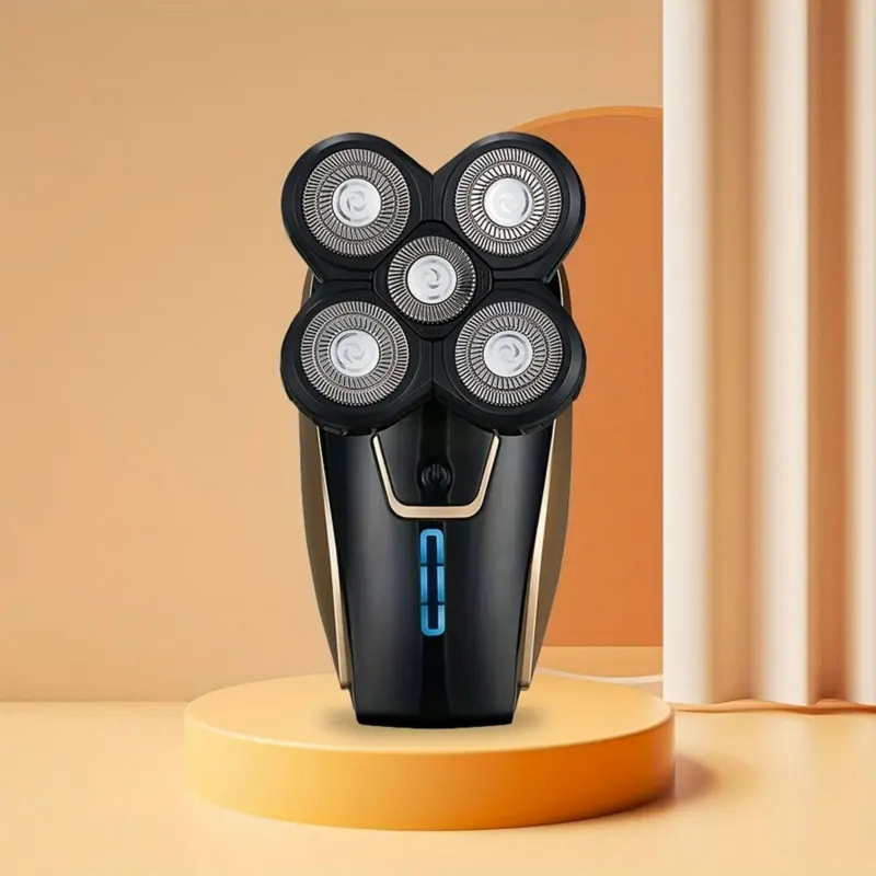 5D Head Shaver - Youmay Men Cordless Wet Dry Waterproof Rotary Blades Bald Head Tool