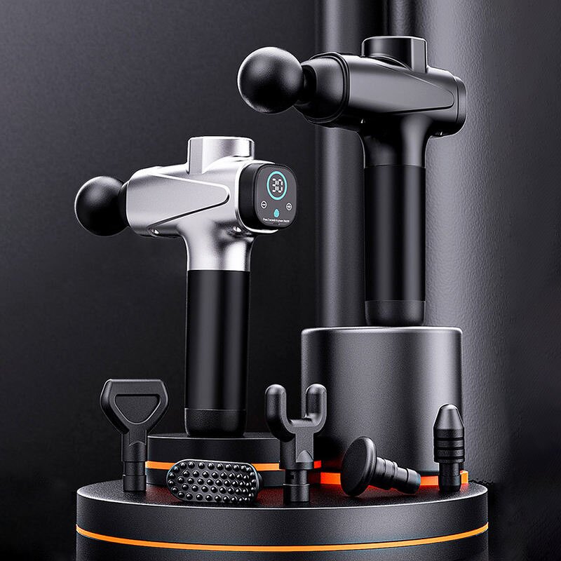 30 Speed Massage Gun - Sports Vibration LCD Booster Percussion Muscle Fascia Tool