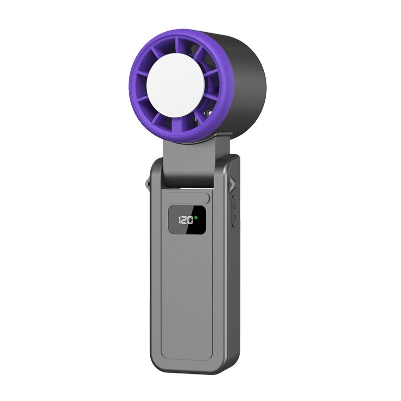 Bladeless Handheld Fan - 2025 High Speed Rechargeable Rotatable Folding Travel Tool