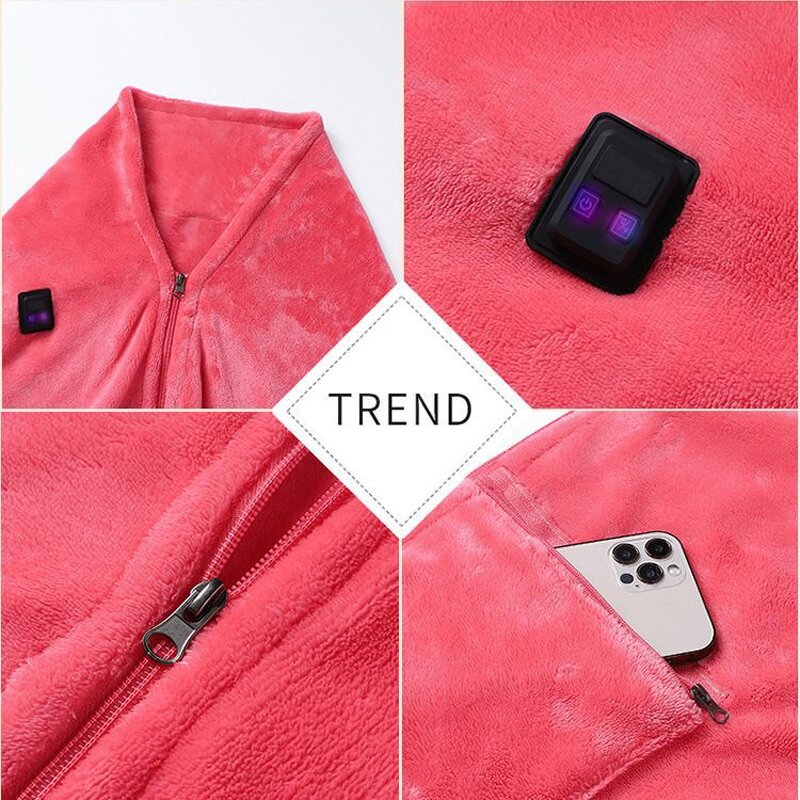 USB Heated Blanket - Home Electric 3 Heat Levels Wearable Custom Logo Thermal Tool