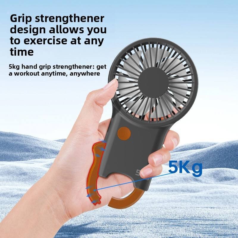 Hook Handheld Fan - Brushless Motor Powerful Adjustable Cordless Outdoor Factory Tool