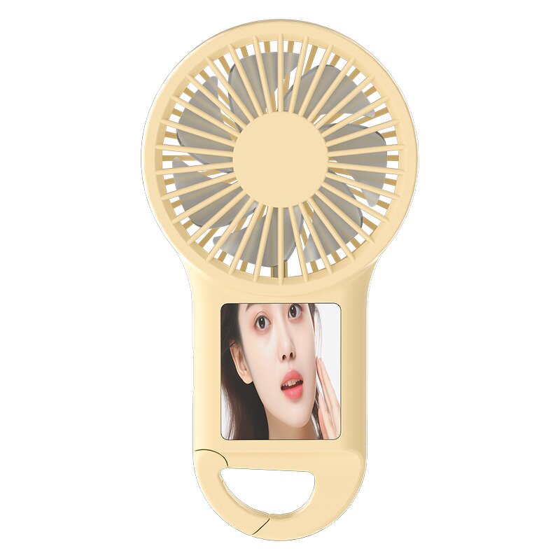 Makeup Mirror Fan - Multifunctional Mini USB Pocket Charging Low Noise Personal Tool