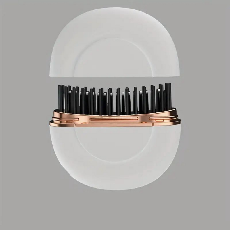 Mini Hair Straightener - Portable Cordless Brush Wireless Straightening Styling Tool