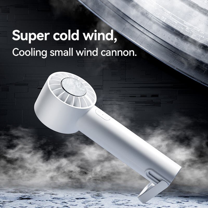 Adjustable Cooling Fan - Handheld High Speed USB Rechargeable Ice Cooling Office Tool