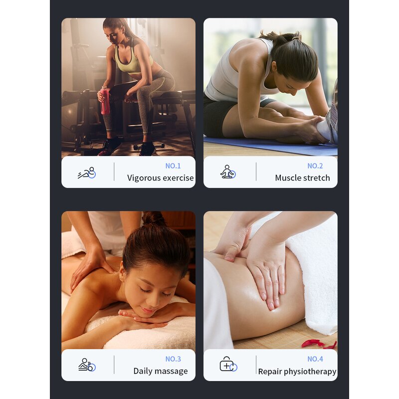 Sports Massage Gun - 99 Speed LCD Screen 10 Hours Working Time Fitness Tool