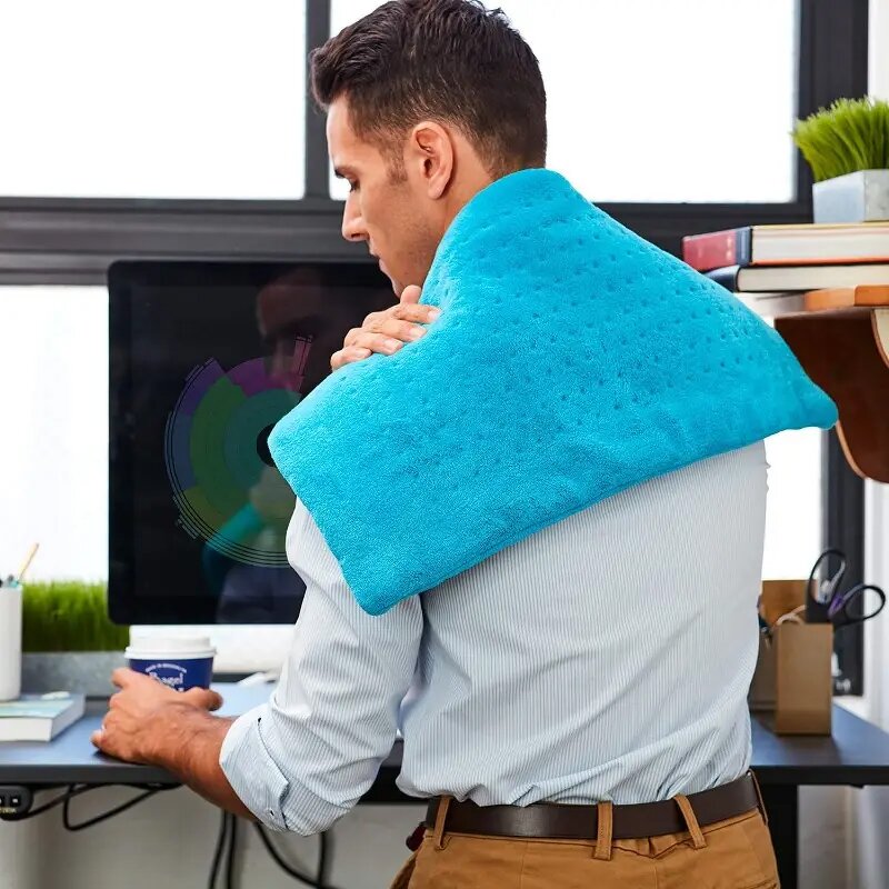 Smart Heating Pad - Youmay Electric Pulse Massage Hot Compress Muscle Relax Pain Tool