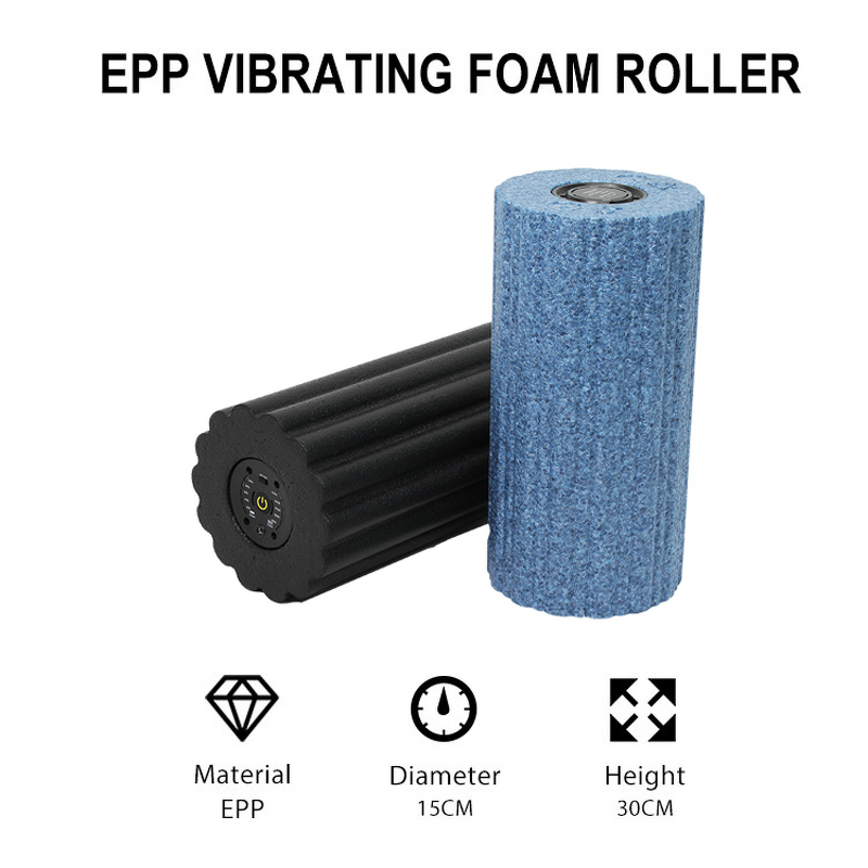 Electric Yoga Column - Vibration Foam Shaft Massage Roller Fitness Muscle Relax Tool