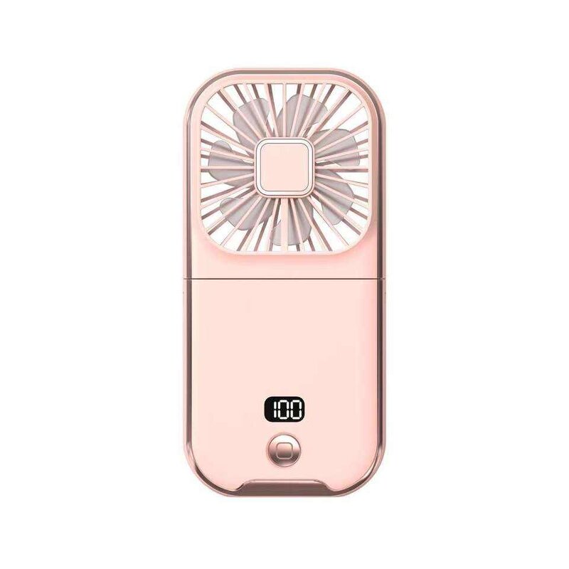 Multifunction Handheld Fan - Mini Power Bank Phone Holder Foldable Hanging Neck Tool