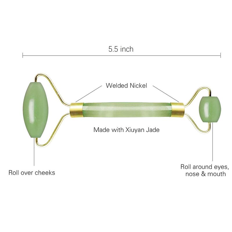 Green Jade Roller Gua Sha Set - Whitening Facial Massager Home Commercial Use