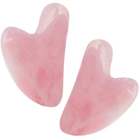 Rose Quartz Gua Sha Board - Pink Jade Stone Scraping Beauty Personal Care Tool